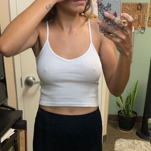 BRANDY MELVILLE White, basic tank top